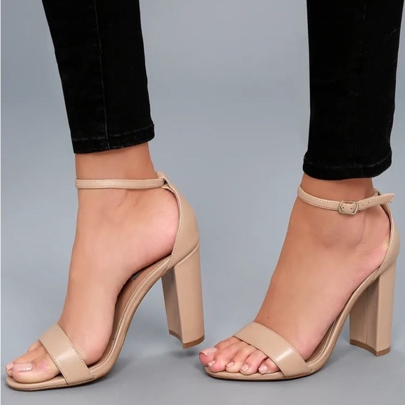 Steve Madden Carrson Suede Block Heel - Picture 6 of 6